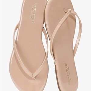 Project Cloud® Nude Patent Flip Flop Sandals